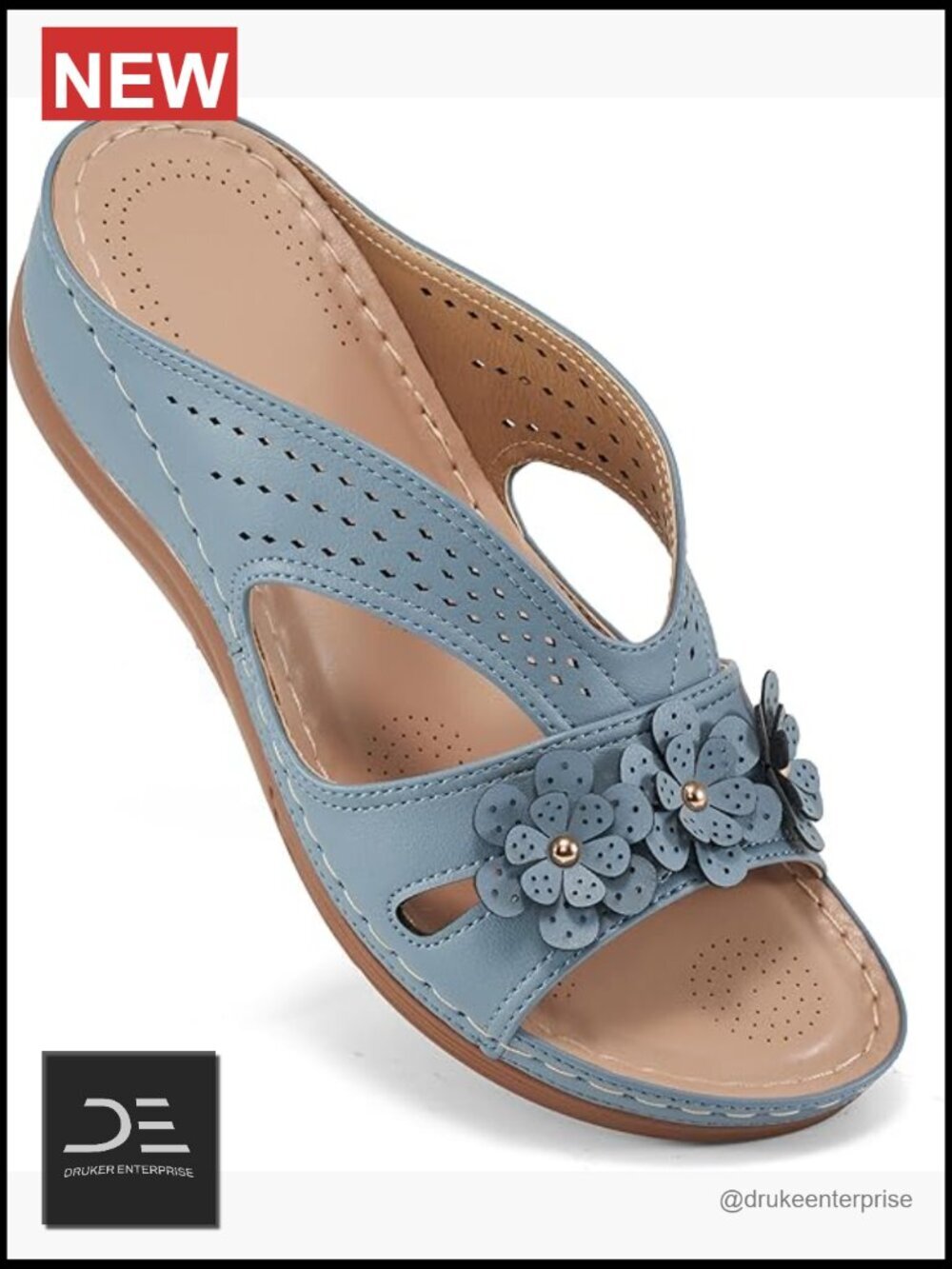 Wedge Sandals for Women Slip On Dressy Summer Comfortable Platform Slides